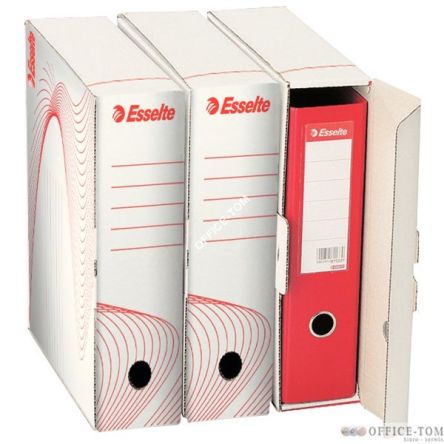 Pudło archiwizacyjne na segregator, biały ESSELTE
