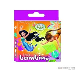 Kredki BAMBINO  12-kol.   w pud.kart. WRÓŻKI  DISNEY St.Majewski