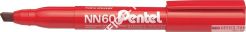 Marker gruby wodoodporny PENTEL ścięta końcówka, ekologiczne Czerwony