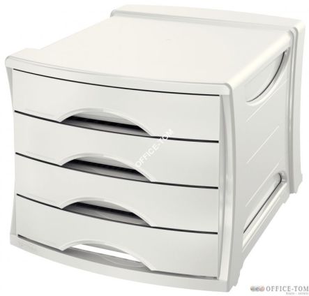 Pojemnik z szufladami z 4 szufladami ESSELTE Europost VIVIDA, biały