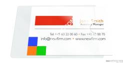 Kieszenie samop. BIELLA na wizytówki otwór krótka strona 10szt