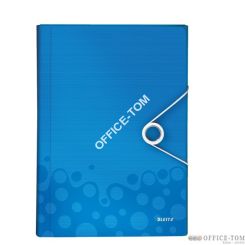 Teczka z przegródkami Leitz WOW , 6 przegródek, 250kartek A4 Metaliczna niebieski