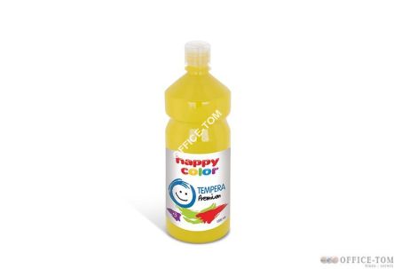 Farba Tempera Premium 1000ml, żółty Happy Color