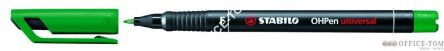 Foliopis STABILO OHPen universal, niezmywalny 0,7 mm zielony