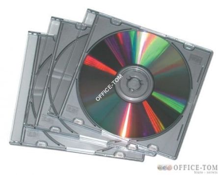 Pudełka CD FELLOWES typu Slimline przezroczyste - 25 szt
