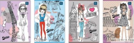 Zeszyt A5 16 kratka  UV Kolekcja nr 301 Fashion INTERDRUK