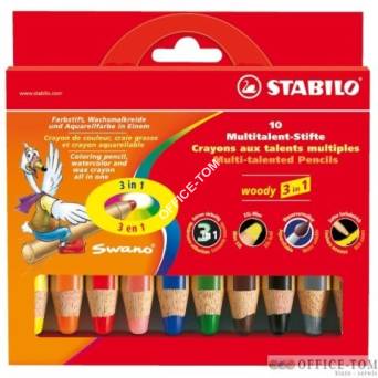 Kredki STABILO woody, zestaw 10 kolorów