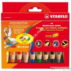 Kredki STABILO woody, zestaw 10 kolorów