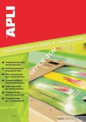 Folia A4 do rzutników APLI 210x297m do druk. atramentowych 100szt