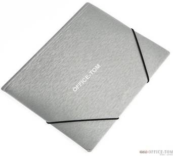 Teczka A4 z gumką SIMPLE srebrna Panta Plast