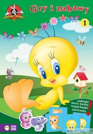 Książka LT Gry i zabawy cz. 1 Looney Tunes 9788378959373 (C) Zielona Sowa