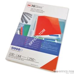 Okładki do bindowania GBC chromolux A4 250 gm2 100 sztuk. Czerwone