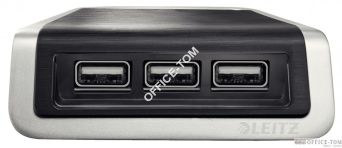 Ładowarka Leitz Style na 3 porty USB czarna