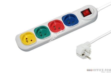 Listwa zasilająca/przedłużacz RAINBOW 4 gniazdek 15M