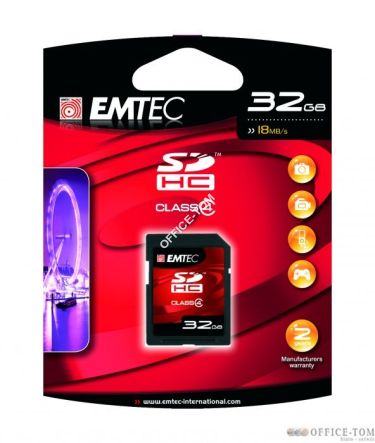 Karta pamięci EMTEC SDHC 32GB High Speed HC 60x  (Class 4)