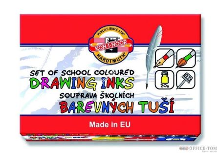 Tusz kreślarski 6 kolorów KOH.141730