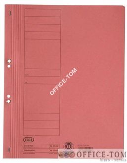 Skoroszyt z oczkiem MANI250 G A4 czerwony Elba