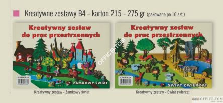 Zestaw kreatywny B4 zamkowy świat CORMORAN *7696