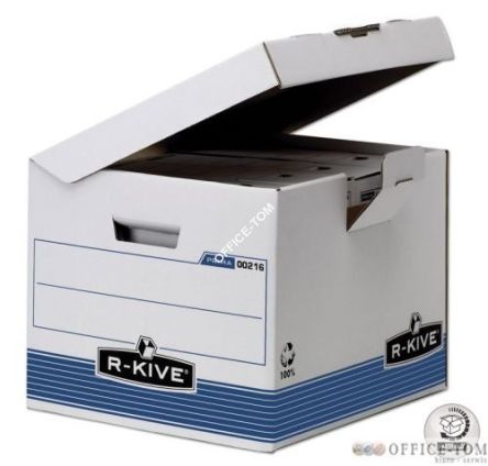 Pudło z uchylnym wiekiem FELLOWES R-KIVE 10szt. niebieskie