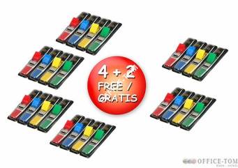 Zestaw zakładek wąskich 4+2 gratis 683-4+2 3M