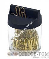 Spinacz E&D PLASTIC złoty 26mm pudełko magnetyczne 100szt