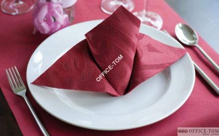 Serwetki  AIRLAID SOFT 40cm x 40cm (50 sztuk) z nadrukiem DUNI