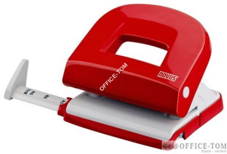 Dziurkacz E216, czerwony NOVUS