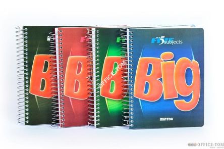 Kołonotanik BIG A5 160kartek, linia z przekładkami 4x40