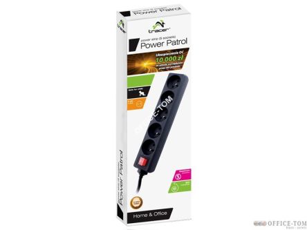 Listwa TRACER PowerPatrol czarna 5m 5 gniazd TRL-100C PowerPatrol
