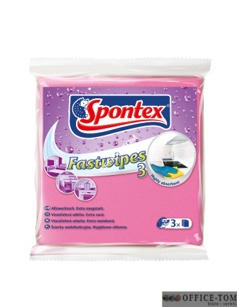 Fast Wipes Nowość Uniwersalna ściereczka z grubej włókniny 3 szt. 97044199 Spontex