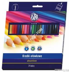 Kredki ołówkowe akwarelowe Astra 24 kolory
