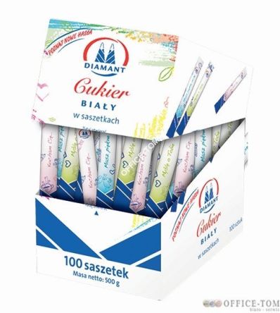 Cukier biały w saszetkach 100x5g