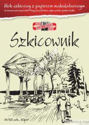 Blok-szkicownik A4  z papieru makulaturowego 80g 100 kartek KOH I NOOR