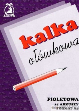 Kalka ołówkowa A4 25 arkuszy DELFIN