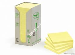 Bloczki samoprzylepne 3M POST-IT® 654-1T 76x76 Żółty 2400k