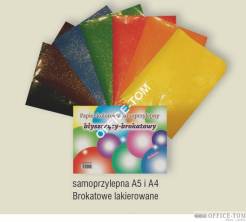 Papier kol.samoprzylepny A4 lakier.brokatowe CORMORAN *4503