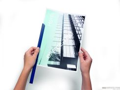 Grzbiety zaciskowe DURABLE A4/30 2900/07 granatowy 100szt