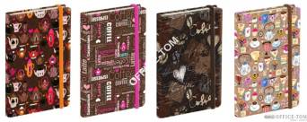 Notatnik ekskluzywny NARCISSUS 80k. Coffee 14x20 4 wzory
