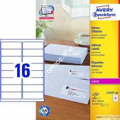 Etykiety AVERY ZWECKFORM adresowe białe A4, 100 ark./op., 99,1 x 33,9 mm, białe