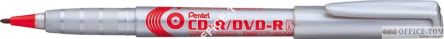 Marker cienki wodooporny PENTEL końcówka 0,8 mm CD-MARKER Czerwony