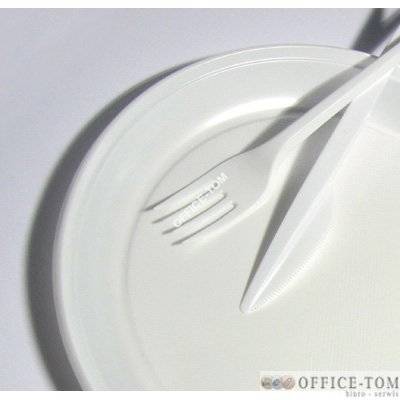 Talerzyki jednorazowe 22cm (100szt) ) białe