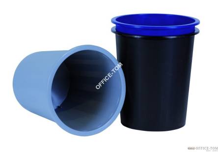 Kosz DONAU plastikowy 14l czarny pelny