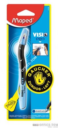 Długopis VISIO PEN dla leworęcznych 1 sztuka niebieski blister (12)