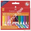 Kredki Grip jumbo trójkątne 12 kol. opakowanie kartonowe Faber-Castell - 2