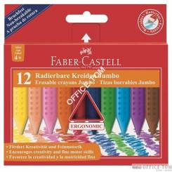 Kredki Grip jumbo trójkątne 12 kol. opakowanie kartonowe Faber-Castell