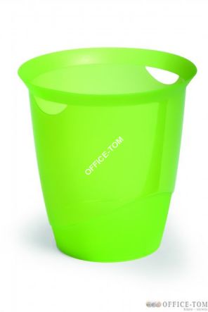Kosz na śmieci DURABLE TRENDY 16l transparentny jasnozielony