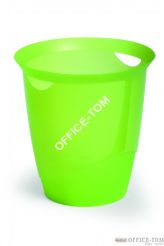 Kosz na śmieci DURABLE TRENDY 16l transparentny jasnozielony