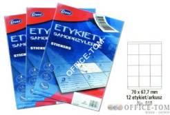 Etykiety samoprzylepne GRAND - 018 70*67 7/12
