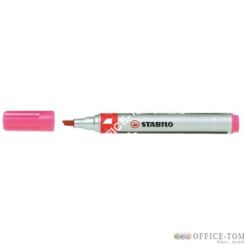 Marker permanentny STABILO mark-4-all, ścięta końcówka różowy