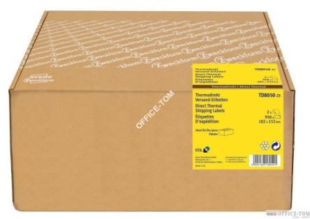 Etykiety wysyłkowe w rolce do druku termotransferowego rdzeń 25mm 2 rolki AVERY ZWECKFORM